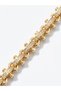 Premium Design Geometric Shaped Gold Modern Bracelet with Stones - 2