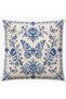 Blue and White Floral Runner and Set of 4 Throw Pillow Covers Vintage Decorative Pillow - 4