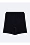 Printed Regular Navy Blue Shorts with Piping Detail - 2