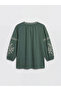 Original Tie-Neck Embroidered Blouse - 6