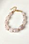 Certified Amorphous Pink Quartz Natural Stone Bracelet - 2