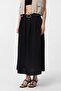Pleated women's midi skirt