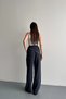 Women's Anti-Racite Stone Scarf Detail Wide Leg High Waist Trousers - 3