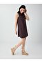Bitter Brown 100% Cotton Short Poplin Dress - 4