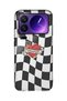 Xiaomi 17 Pro Max Compatible Fireheart Square Pattern Transparent Phone Case
