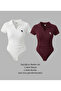 Polo Collar Ribbed Lycra Premium Bodysuit
