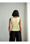 Crep Women's U-Neck Micro Fabric Body-Hugging Athlete Bodysuit Yellow - 5