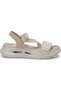 Ldr Beige Strappy Elastic Comfort Anatomical Women's Sandals