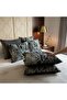 Obsidia Luxe Premium Throw Pillow Set with Silver Embroidery Luxury Design - 2