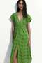 Broderie-anglaise cotton dress