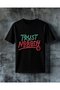 Trust Nobody Graffiti Printed Oversize T-Shirt