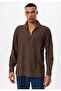 Apaş collar buttoned men's shirt - 2