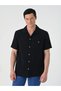 Apaş collar regular fit short sleeve men's shirt - 2