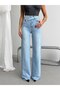 Trend Special Design Wide Leg Cross Closure Baggy Denim Jean Pants-Trend Special Design Wide Leg Cross Closure Baggy Denim Jeans - 8