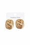 316L Steel Gold Color Motif Pattern Model Women's Earrings