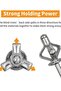 4.8x25mm-50pcs- 50pcs New 3.2mm 4.0mm 4.8mm Folding Blind Rivet Silver Tri-fold Aluminum Alloy Rivet - 8