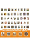 50pcs 50PCS Retro Medieval Art Poster Pattern Sticker DIY Phone Laptop Luggage Skateboard Graffiti D - 3