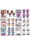 6Sheets Gabby's Dollhouse Make A Face Puzzle Stickers Cartoon Parent-child Interactive Puzzle Led... - 8