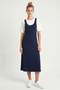 T-Shirt Dress Double Modal Set Lnt0038 Dark Blue - 2