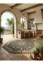 Sdt Anatolian Motif Vintage Octagonal Classic Medallion Patterned Gray Cream Base Decorative Carpet Sdt1357 - 2