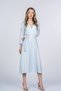 Women's Summer Blue Elvina Modern Double Breasted Dress Stylish Casual Comfortable Dress 50393 - 3