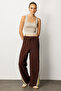 High Waist Relaxed Cut Trousers - 6