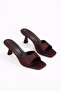 Women's Heeled Slippers Stylish Summer Sandals Thin Heel - 2