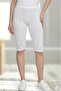 6 Pieces of Plus Size Women's Jacquard (Transfered) Below-Knee Leggings 90% Cotton 10% Elastane - 2