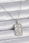 316L Steel Silver Color Chain Crab Sign Zircon Stone Women's Necklace 5886 - Stepco9763-7259