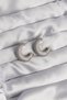 Brass Silver Color Zircon Stone Half Hoop Earrings 5886 - Teolsa2341-3726