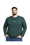 Men's Large Size Nefti Cotton Printed Long Sleeve T-Shirt 5Xl-6Xl-7Xl-8Xl