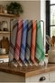 Gingham 6-Piece German Napkin Kitchen Towel Drying Cloth Food Cover Decorative 50X70 cm - 4