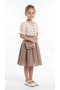 Button Detailed Bag Girl's Dress - 2