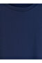 Navy Blue Crew Neck Men's T-Shirt - 3