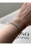 Vip Silver Double Row Tarnish-Resistant Steel Stylish Bracelet 17+19 cm - 2