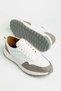 Genuine Leather Men's Casual Shoes White Faylon Sole Side Stitched Toe Nubuck