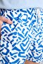 Regular Fit Printed Mesh Lined Short Length Blue Swim Shorts G6944Ax26Hs - 4