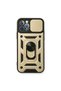 Apple iPhone 12 Pro Case Pars Silicone with Lens Ring - Gold