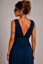 Plain Crepe Dress Petrol - 3