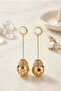 Long World Ball Earrings 8 Cm. - 2
