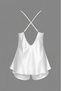 Maison Bride Étoile Shorts Set - Ecru Satin Shorts Set, Bridal Shorts Nightgown Set - 4