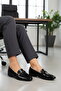 Black women's flat shoes - 3