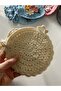 Hand Knitted Floral Shoulder Bag for Girls - Knitted Bag with Pearl Straw Look - 4