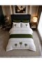 Oasis Palm 100% Cotton Palm Embroidered Double Runner Duvet Cover Set 7 Pieces - 2
