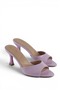 Jamila Single Strap Women's Heeled Slippers - 6