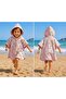 Marte Kids Girls' Hooded Beach & Bath Poncho - 3