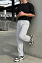 Men's Elastic Summer Straight-Leg Gray Trousers - 4