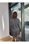 Women's Comfortable Turtleneck Sweater and Pleated Mini Skirt Two-Piece Knitwear Set - 4