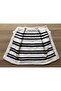 Seamless Hand Knitted White Color Baby Vest with Navy Blue Pattern - 7