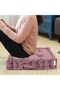 ® Booster Cushion Seat Pad Premiun Velvet Cushion Thick Chair Pad Adults Chair Armchair Rose Gold 40cm x 40cm + 8cm - 4